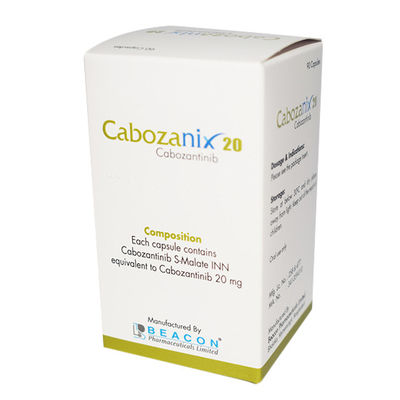 Beacon  Cabozantinib XL-184 Cabozanix  60mg*30 tablets Kidney cancer, thyroid cancer, liver cancer, soft tissue sarcoma, non-small cell lung cancer, prostate cancer, breast cancer, ovarian cancer,