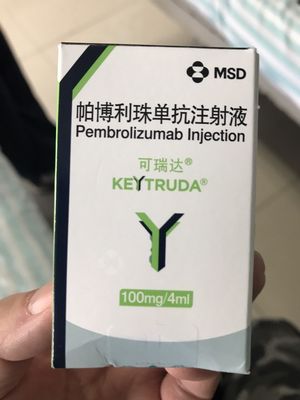 MSD Pembrolizumab MK3475 Keytruda   100mg/4mL tablets Non-small cell lung cancer, small cell lung cancer, colorectal cancer, gastric cancer, esophageal cancer, hepatocellular carcinoma,