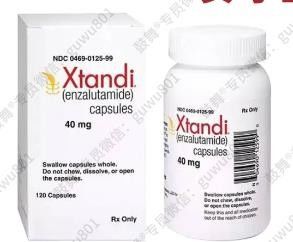 120 캡슐 40mg 엔잘루타미드 Xtandi USA 전립선암