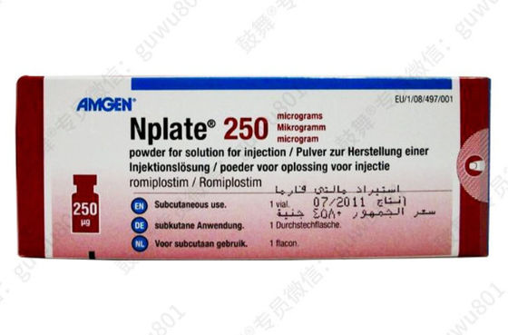 암젠 로미플로스팀_ Nplate 250μg/병 (상자)특발성 혈소판 감소성 자반증 (ITP)이 약물 치료 중 적용